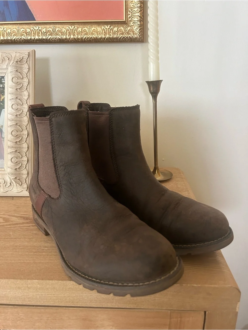 Ariat Women's Wexford H2O Waterproof Chelsea Boots Leather Java Brown Size 6.5B